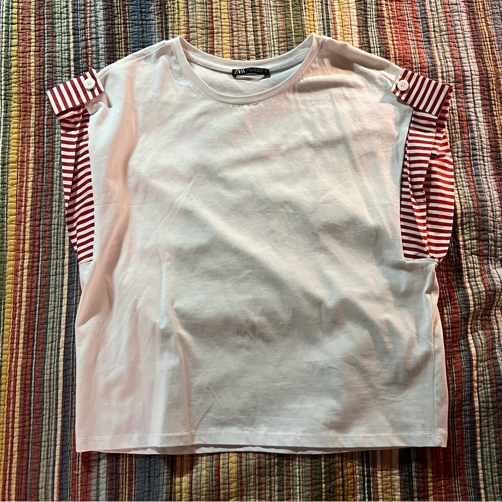 Zara poplin top